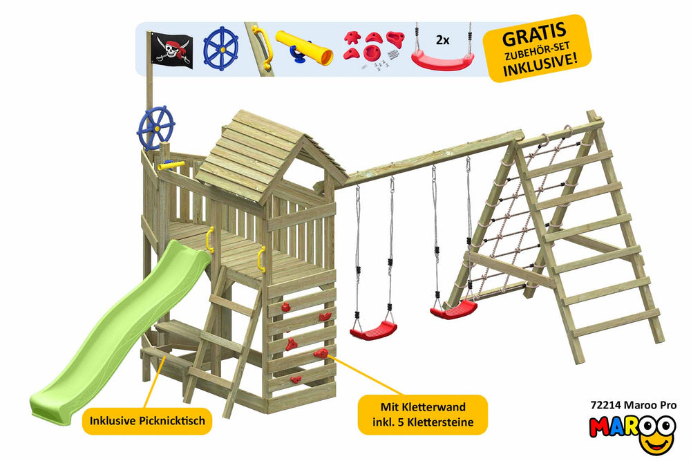 ACTIVE Klettergerüst aus Holz Maroo Pro