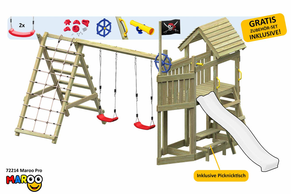 ACTIVE Klettergerüst aus Holz Maroo Pro