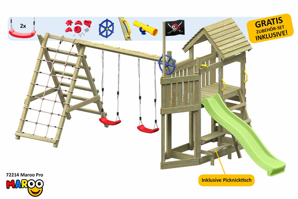 ACTIVE Klettergerüst aus Holz Maroo Pro