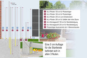 EASY-FENCE ALU-Pfosten, anthrazit 7x7x235cm