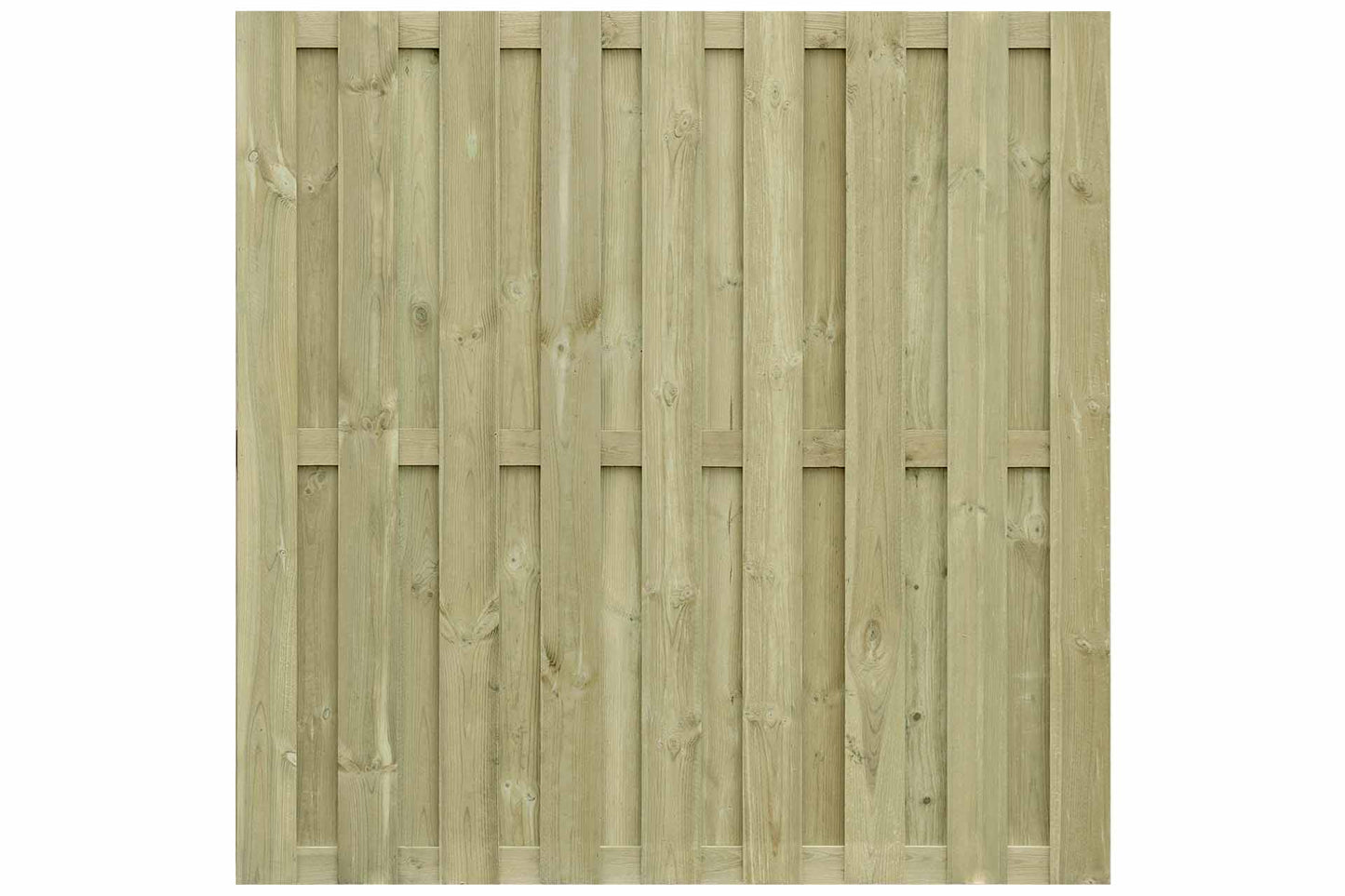 ANJO Bohlenzaun aus Holz (grün) 180x180cm