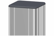 BASIC Alu-Torpfosten 7x7x190 cm 2er-Set (silber) zum Aufdübeln