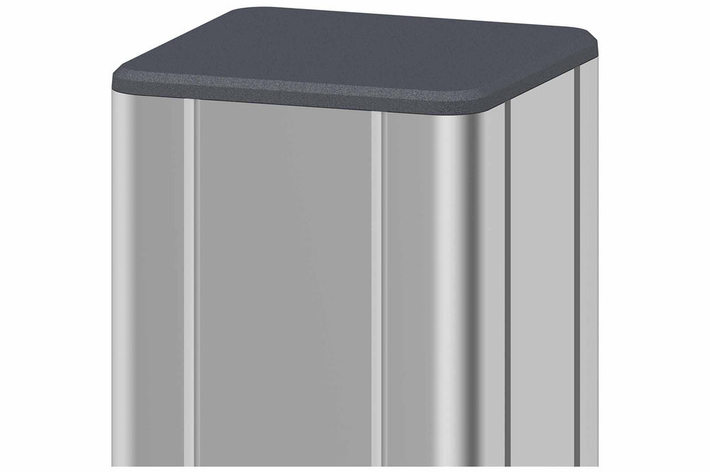 BASIC Alu-Torpfosten 7x7x190 cm 2er-Set (silber) zum Aufdübeln