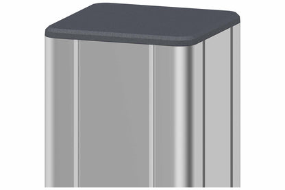 BASIC ALU-Pfosten, silber  7x7x190cm