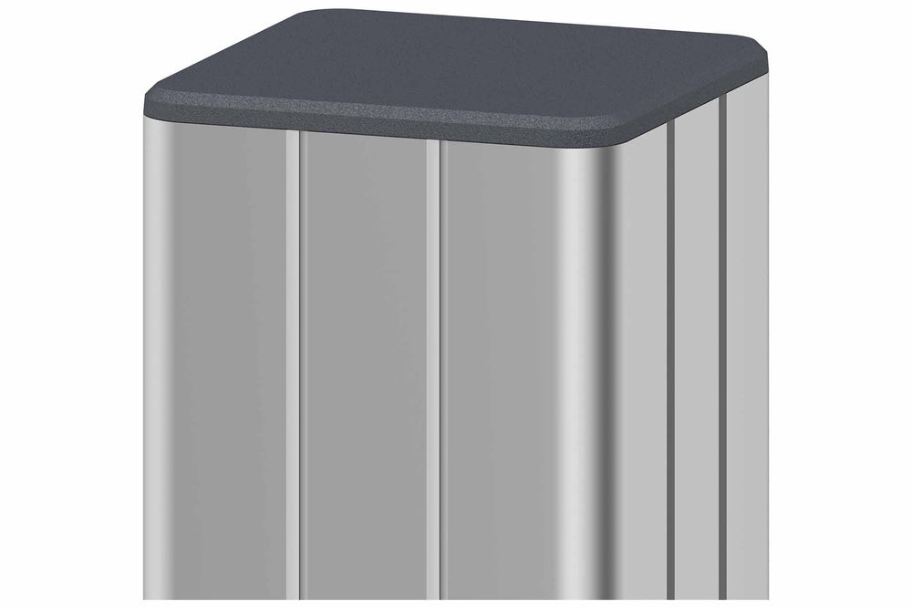 EASY-FENCE ALU-Pfosten, silber 7x7x190cm