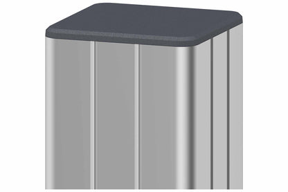EASY-FENCE ALU-Pfosten, silber 7x7x100cm