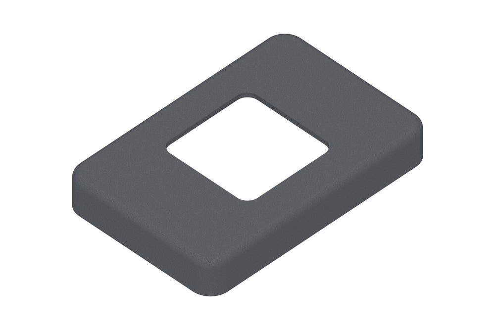 Pfostenträger-Abdeckung für Alu-Pfosten, anthrazit 11x17x2cm