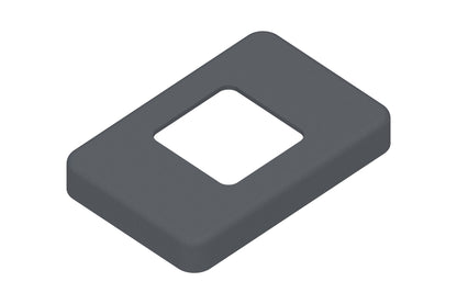 Pfostenträger-Abdeckung für Alu-Pfosten, anthrazit 11x17x2cm