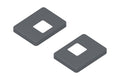 Pfostenträger-Abdeckung für Alu-Tor-Pfosten 2er-Set, anthrazit 15x20x2cm