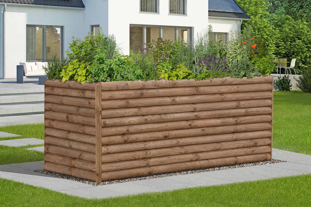 FINJA XL Hochbeet aus Holz 187 x 87 x 77 cm