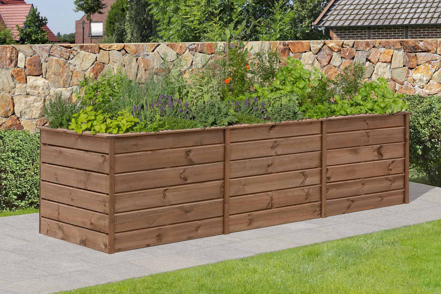 ALMA XXL Hochbeet aus Holz 305 x 103 x 80 cm