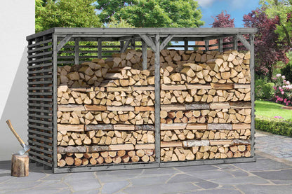 Kaminholzregal GIGA, grau 7,5 m³