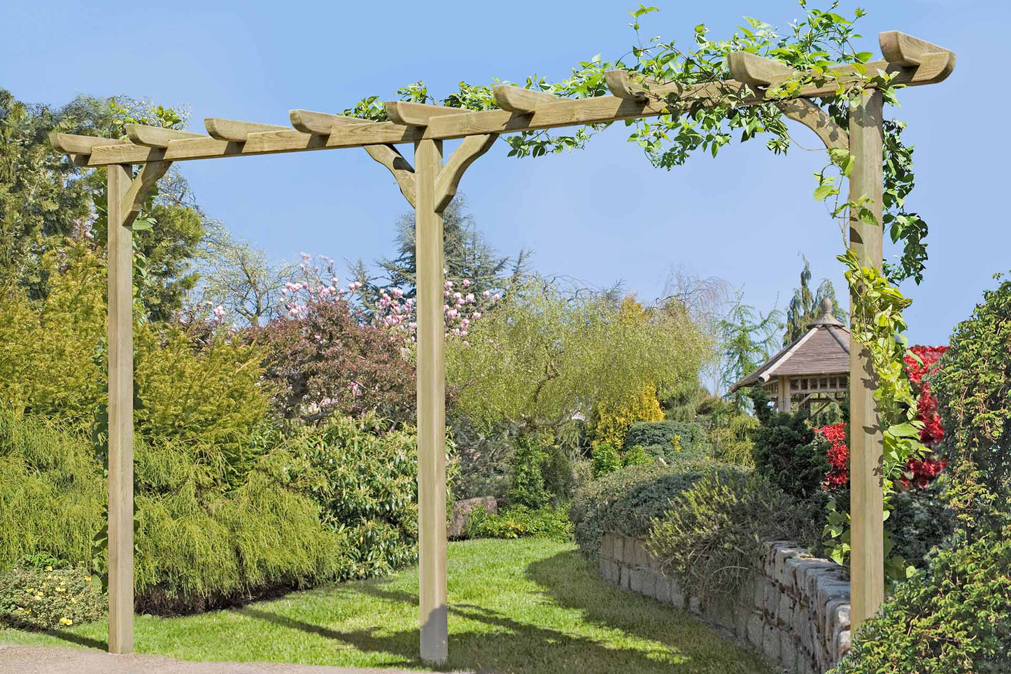 Pergola 9x9x450cm