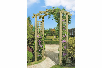 Eingangspergola mit Bogen 160x62x220cm