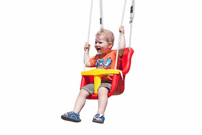 Babysitz (rot) mit T-Sicherung