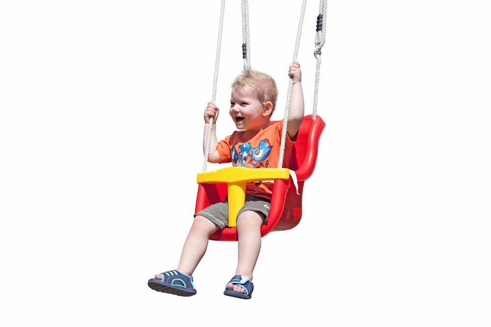 Babysitz (rot) mit T-Sicherung